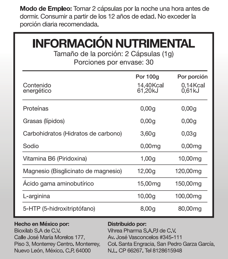 Acufe-NO Triptófano (PM)